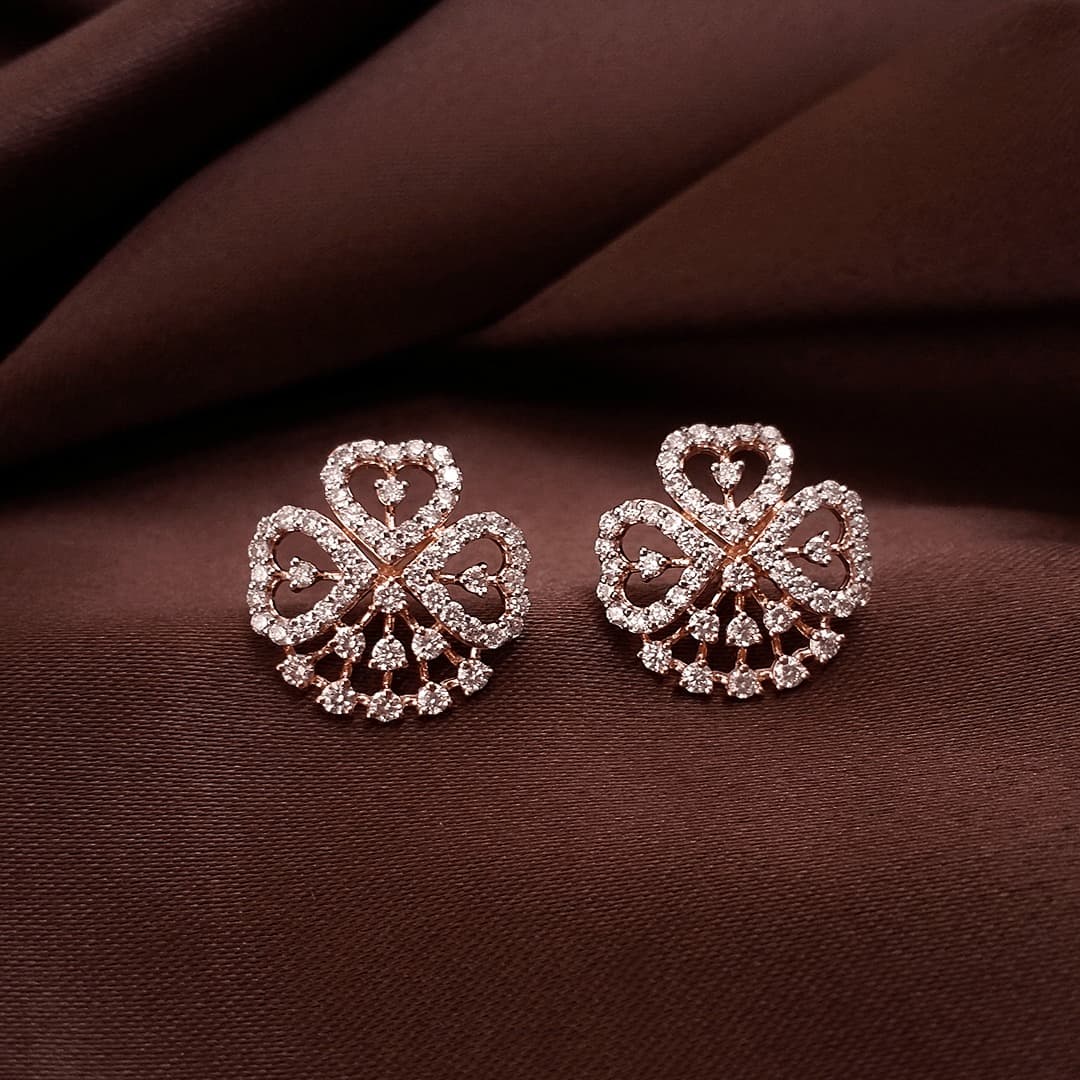 Diamond Gold Hoop Earrings | Premium Swiss Elegance