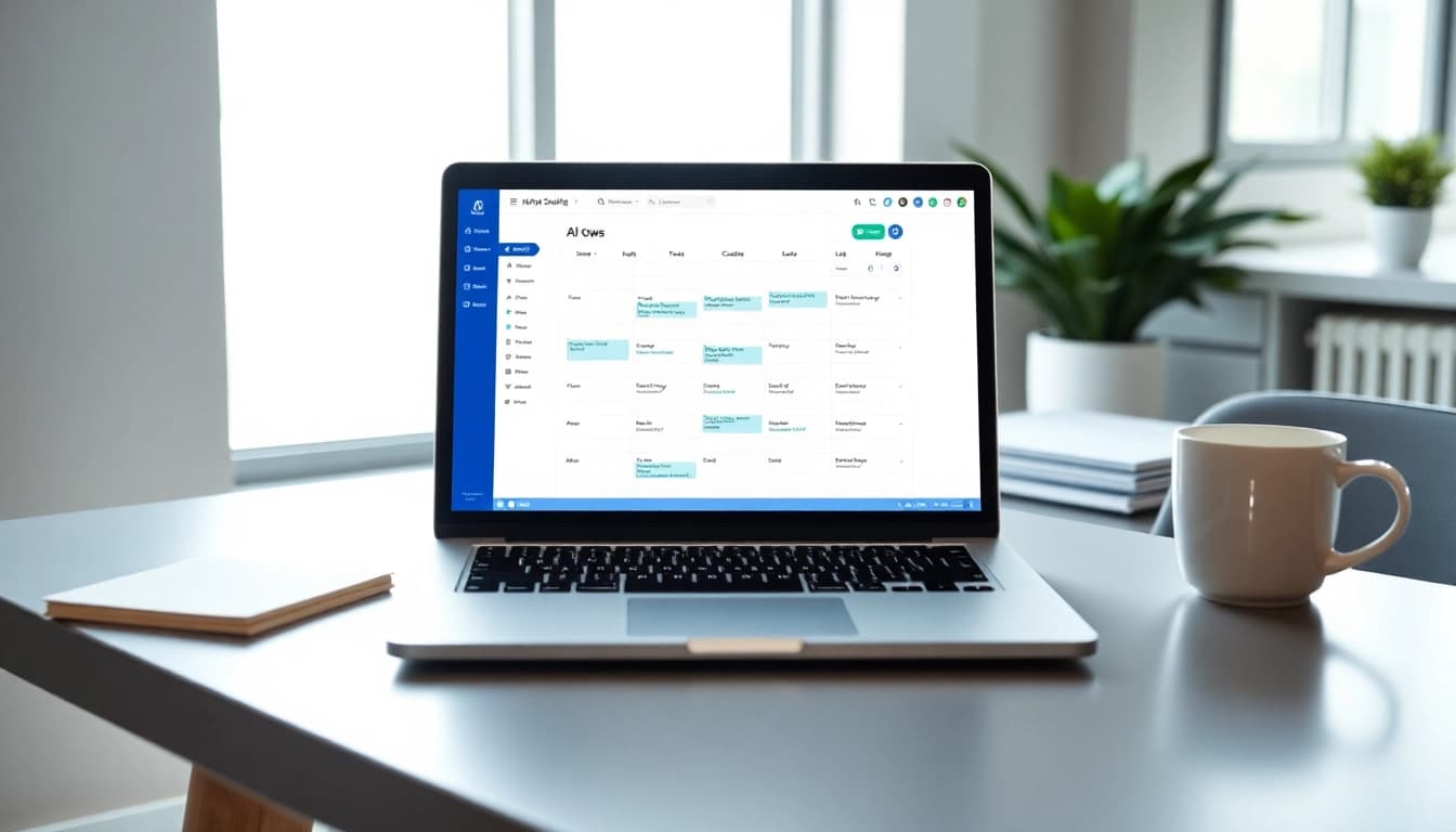 Utilize this Calendly alternative AI for efficient scheduling in a modern office setting.