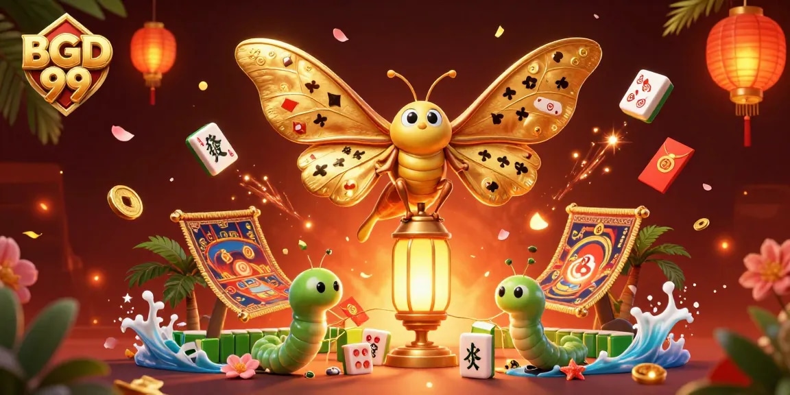 Experience BGD 99 with immersive casino scenes featuring vibrant elements and a golden lantern.