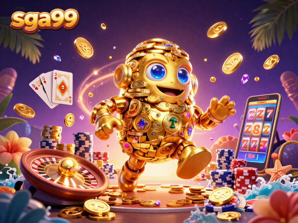 Spin the reels with sga99's thrilling 3D gaming experience featuring golden golem.