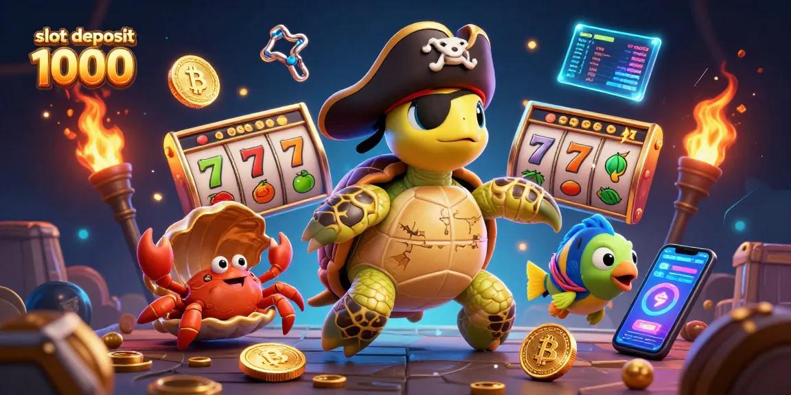 Experience thrilling gameplay with slot deposit 1000 in a vibrant pirate-themed scene filled with treasures.