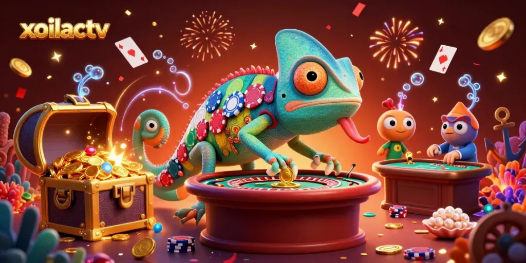 Xoilactv delivers vibrant casino excitement with golden coins and rich gaming elements.