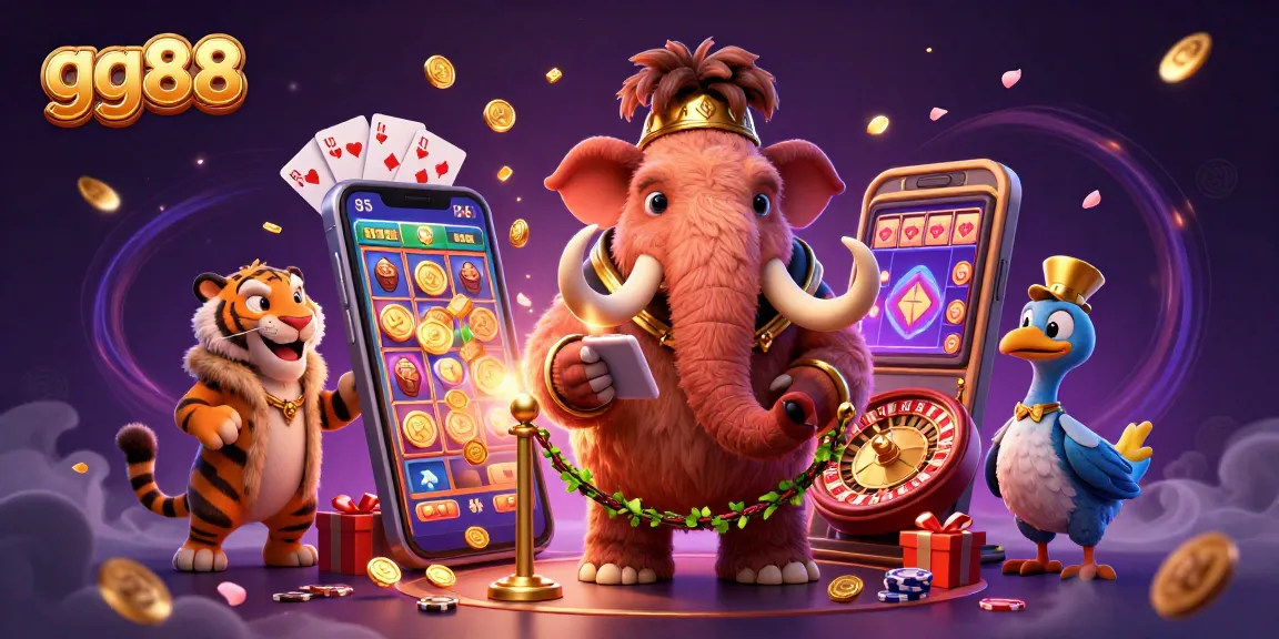 Engage with the dazzling gg88 casino experience featuring furry VIPs and vibrant game elements.