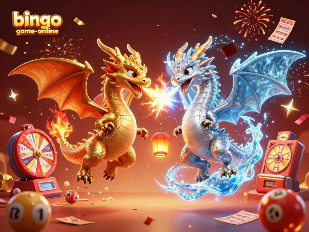Experience exciting gameplay at bingo-game-online with vibrant bingo elements bursting in the air.