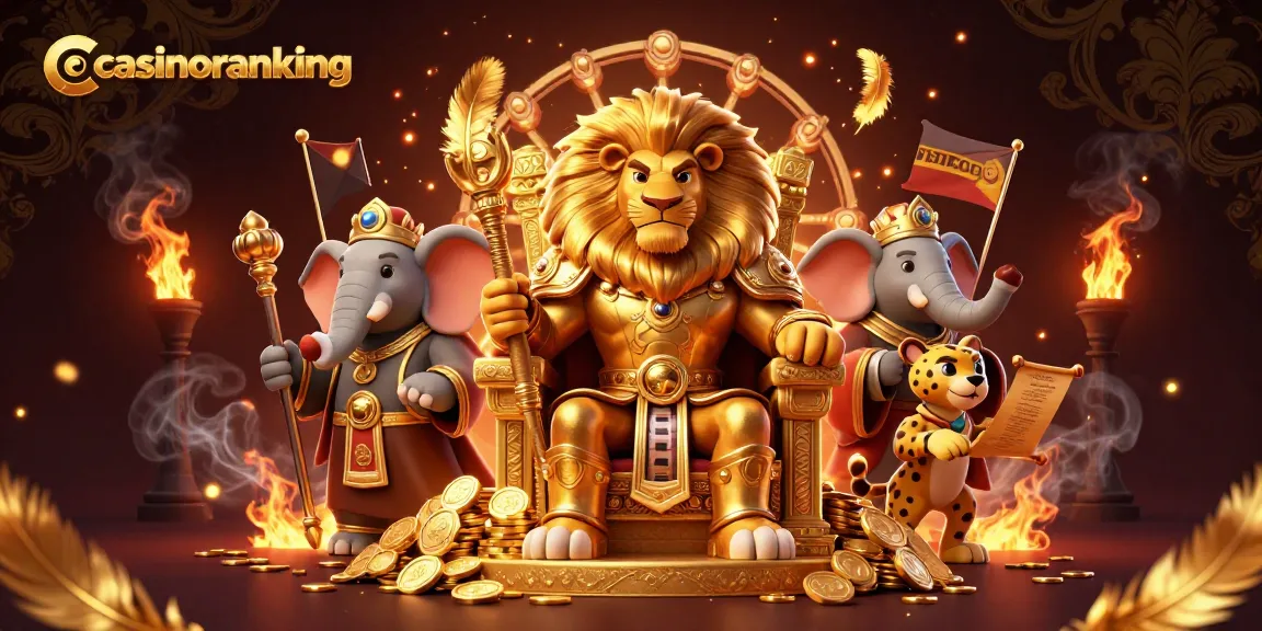 Win big at casinoranking's vibrant online casino scene with a unique lion king and wise advisor.