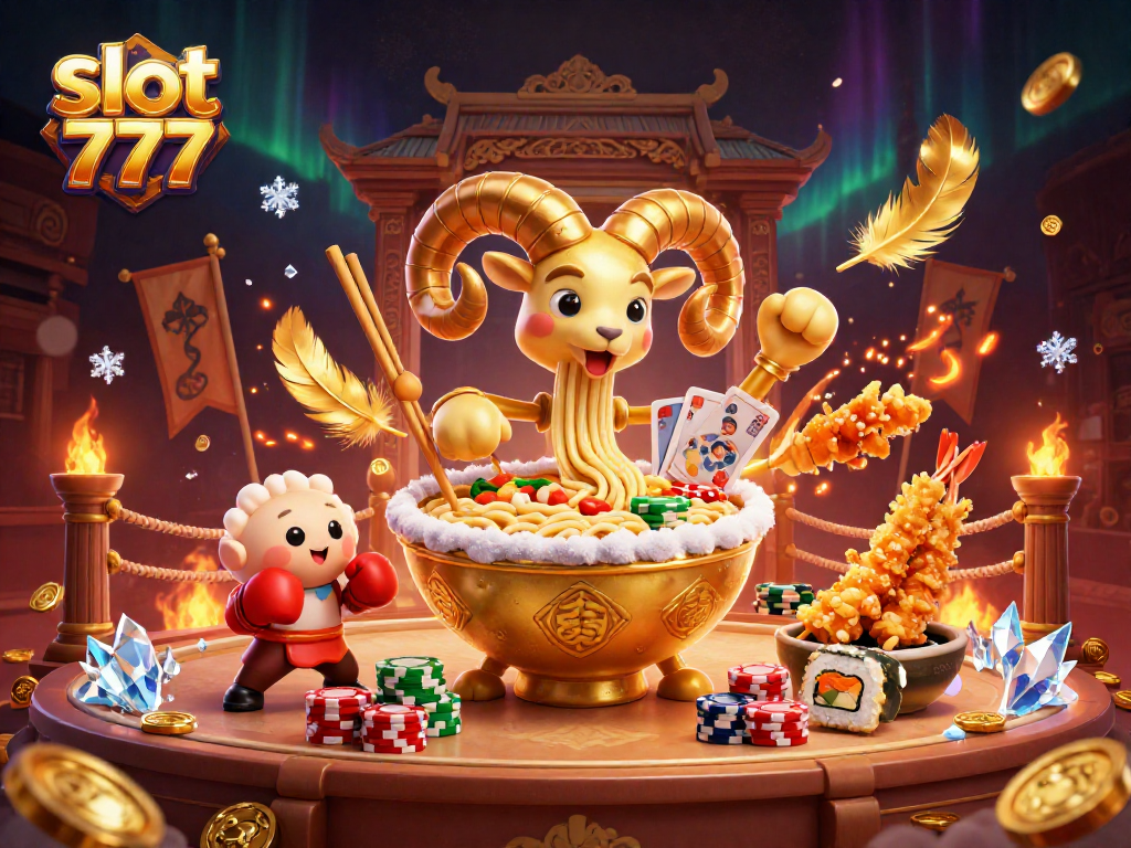 Spin the reels with slot 777 in a vibrant, animated casino scene filled with excitement and energy.