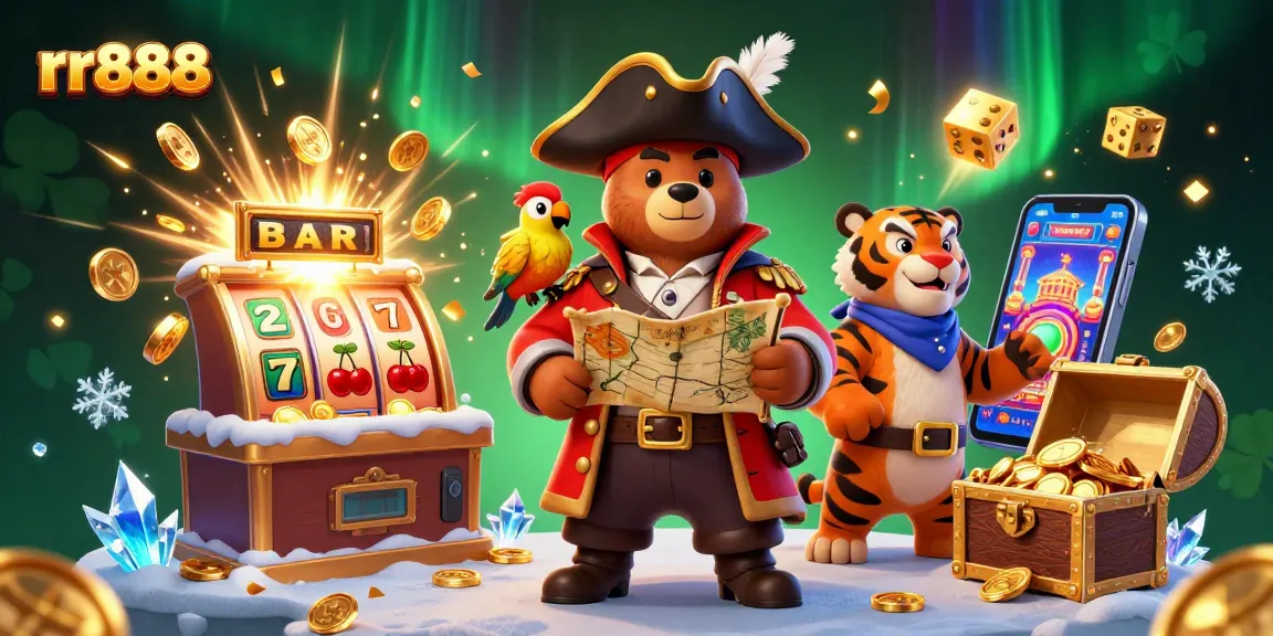 Spin the reels for big wins at rr888 with a vibrant scene filled with jackpot excitement.