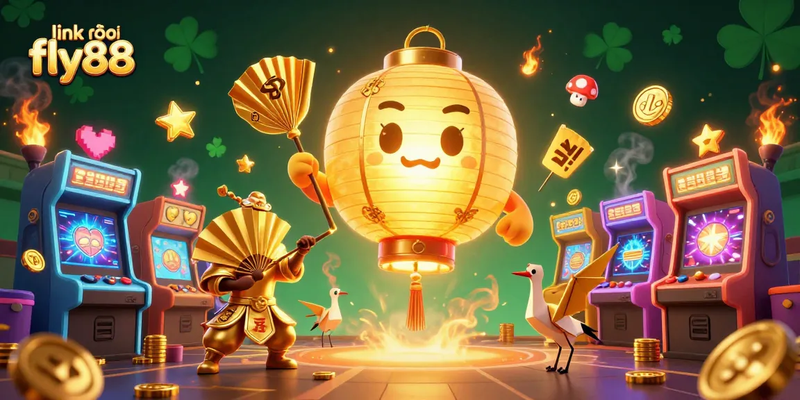 Engage with exciting offers at link vào fly88 while exploring a vibrant casino scene featuring magical elements.