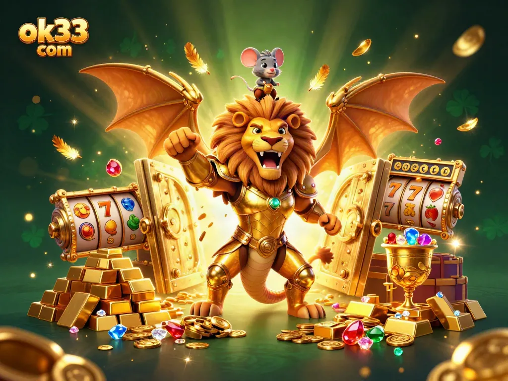 Experience the thrill of slots with ok33 com featuring golden chimera and treasure.