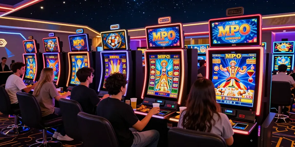 Experience the excitement of slot MPO games in a vibrant online casino setting.
