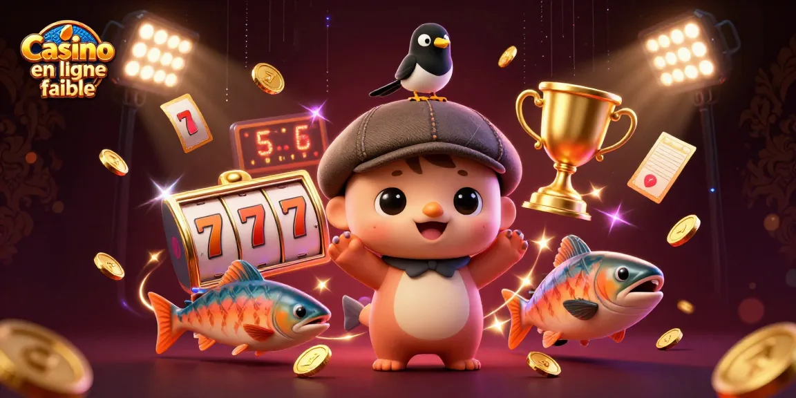 Experience the fun of Casino en ligne fiable with adorable characters and slot game elements.