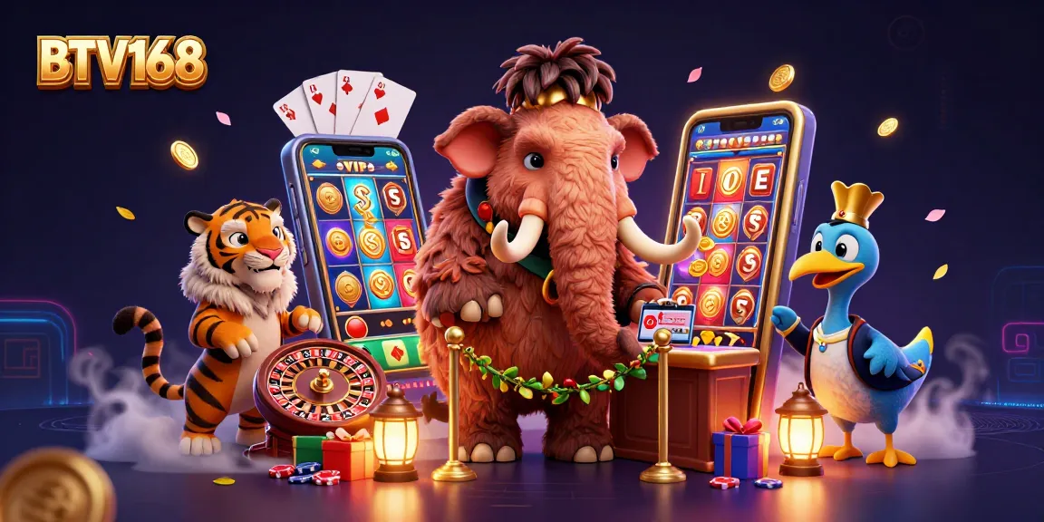 Experience the excitement of BTV168 as the bouncer checks IDs in a vibrant casino scene.