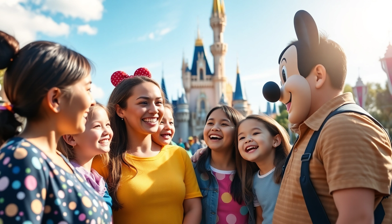 Families enjoying Beauvais Airport to Disney Transfer at Disneyland Paris.