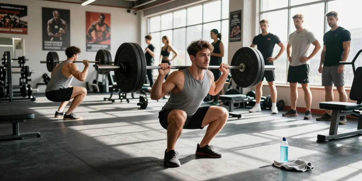 Unique Pharma Steroids featured in a gym scene with an athlete lifting weights, epitomizing strength and dedication.