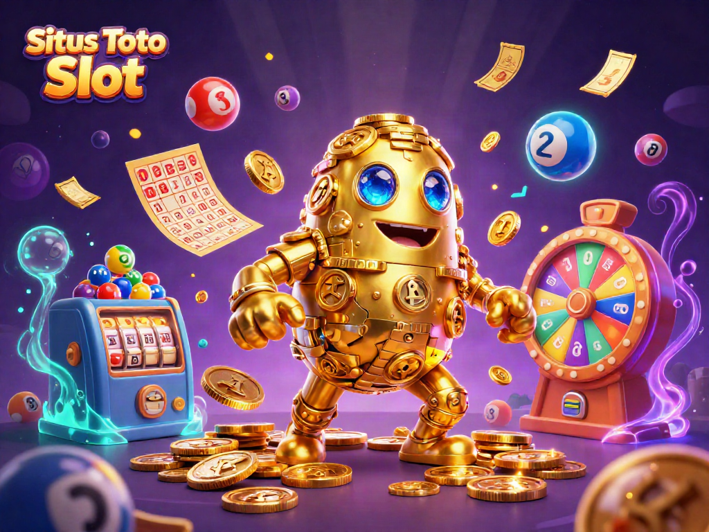 Menangkan hadiah di Situs Toto Slot dengan golem emas yang hidup di atmosfer ceria.