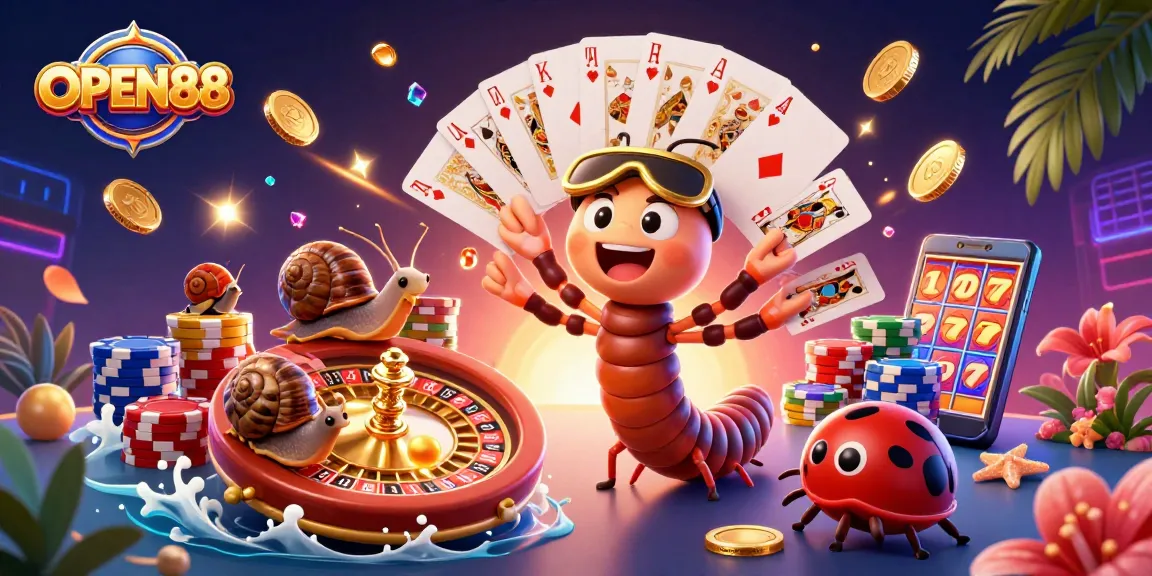 Experience thrilling action at OPEN88 casino with unique characters and dynamic gaming visuals.