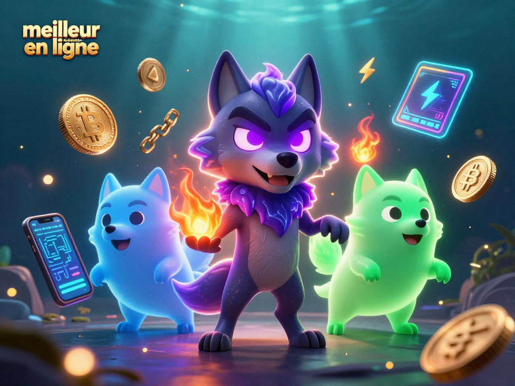 Jouez avec le meilleur casino en ligne et découvrez des jeux captivants entourés de pièces crypto et d'énergie animée.