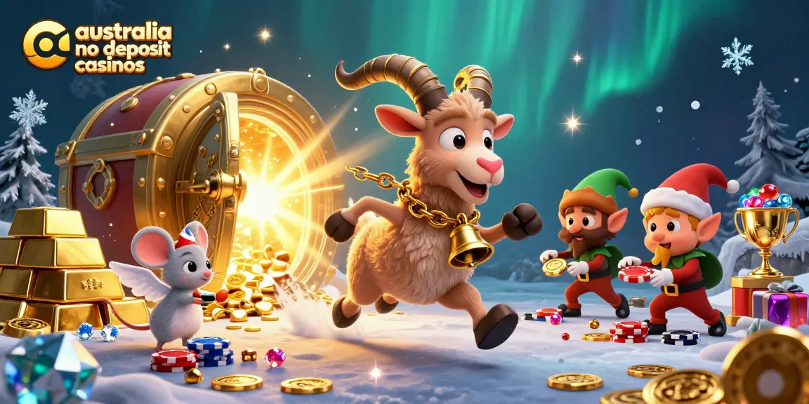 Experience exciting fun at australia no deposit casinos with festive Krampus and cheeky elves