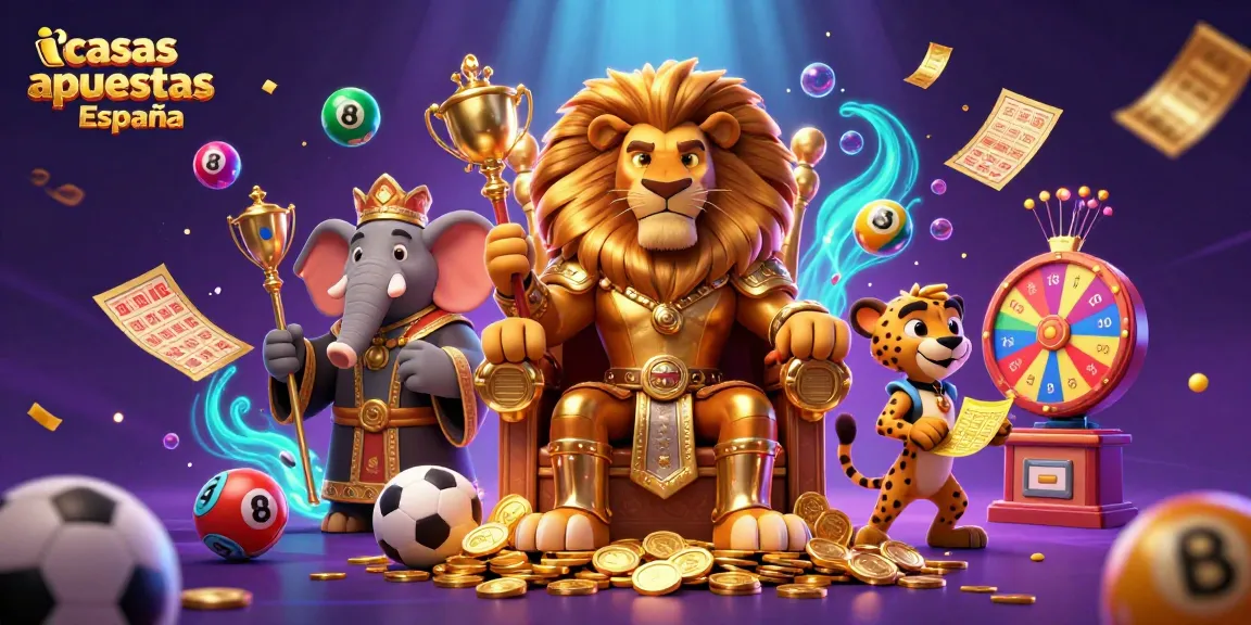 Apuesta con las mejores casas de apuestas España rodeado de elementos de juego emocionantes.