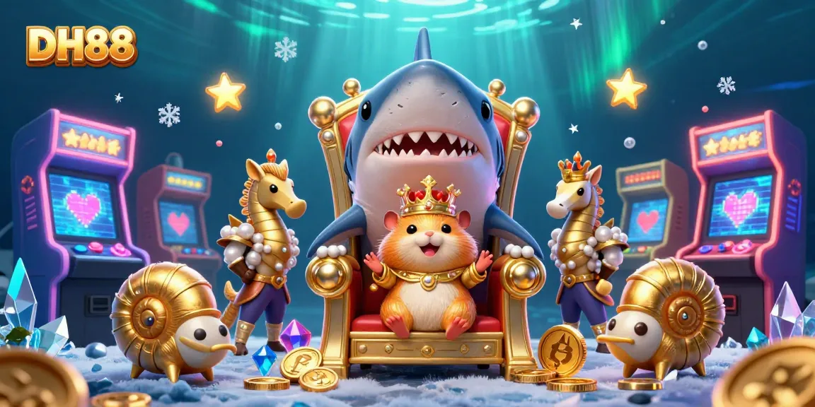 Experience thrilling casino adventures at DH88, featuring a fierce hamster king among gaming elements.