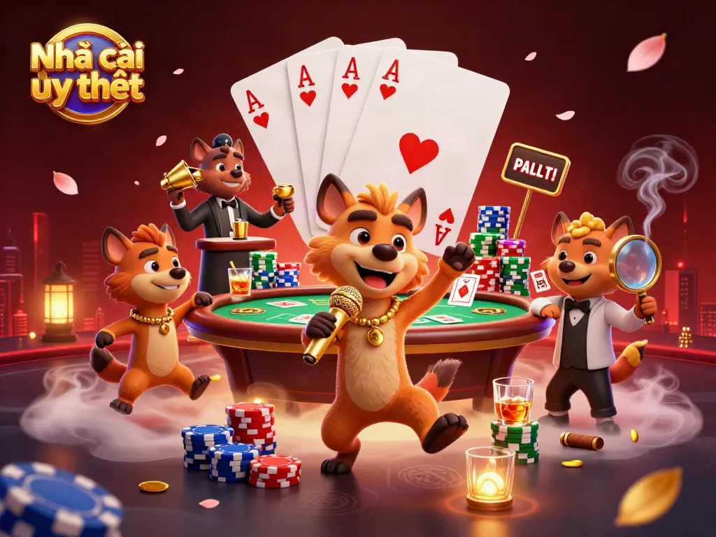 Experience the thrill of Nhà cái uy tín at a vibrant casino club with engaging hyenas.