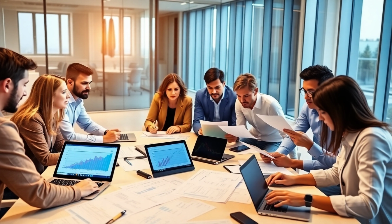 Collaborating on Contract Management while analyzing documents and data in a team setting.