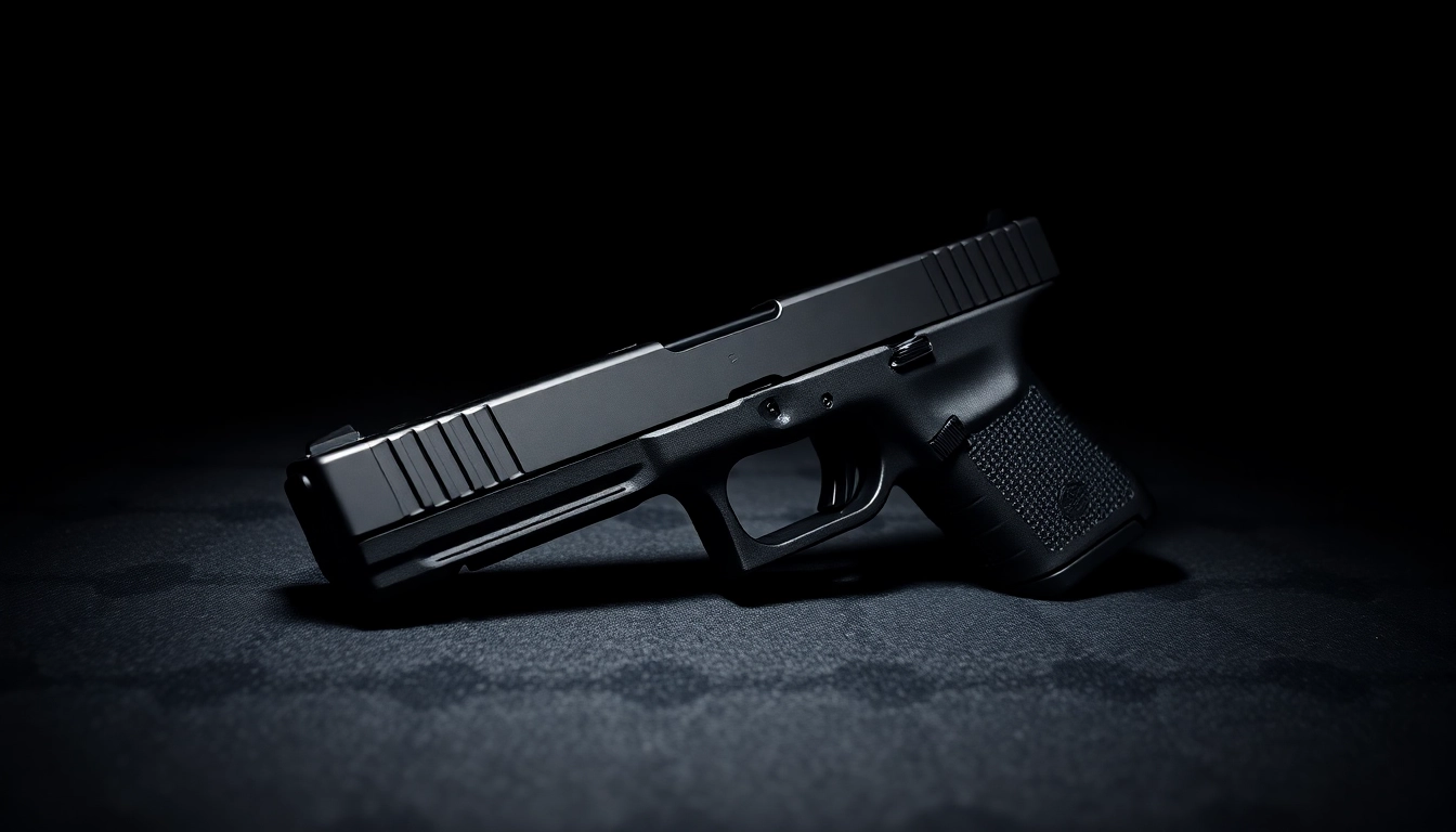 Showcasing a Glock 43 slide, highlighting its design and features.