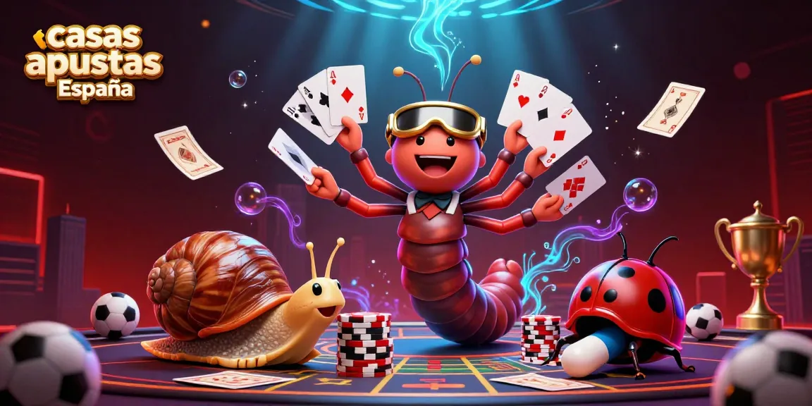Casas de apuestas España muestran un emocionante entorno de apuestas deportivas con personajes y objetos destacados.