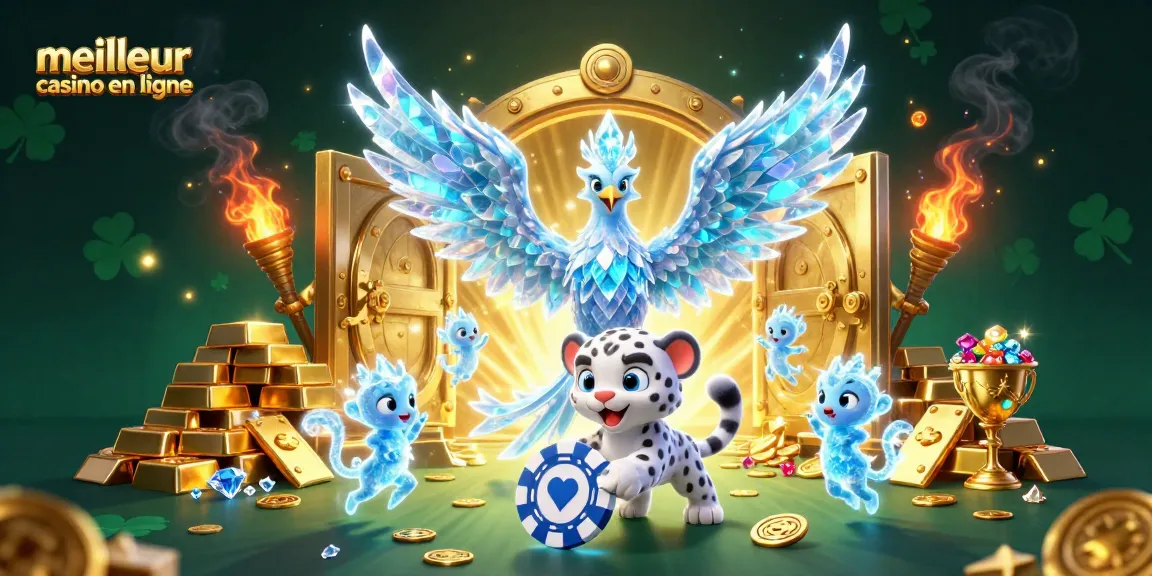 Venez découvrir le meilleur casino en ligne avec un phoenix de glace qui illumine votre expérience ludique.