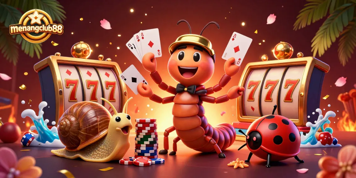Experience winning excitement with menangclub88's dynamic casino scene filled with vibrant game elements.