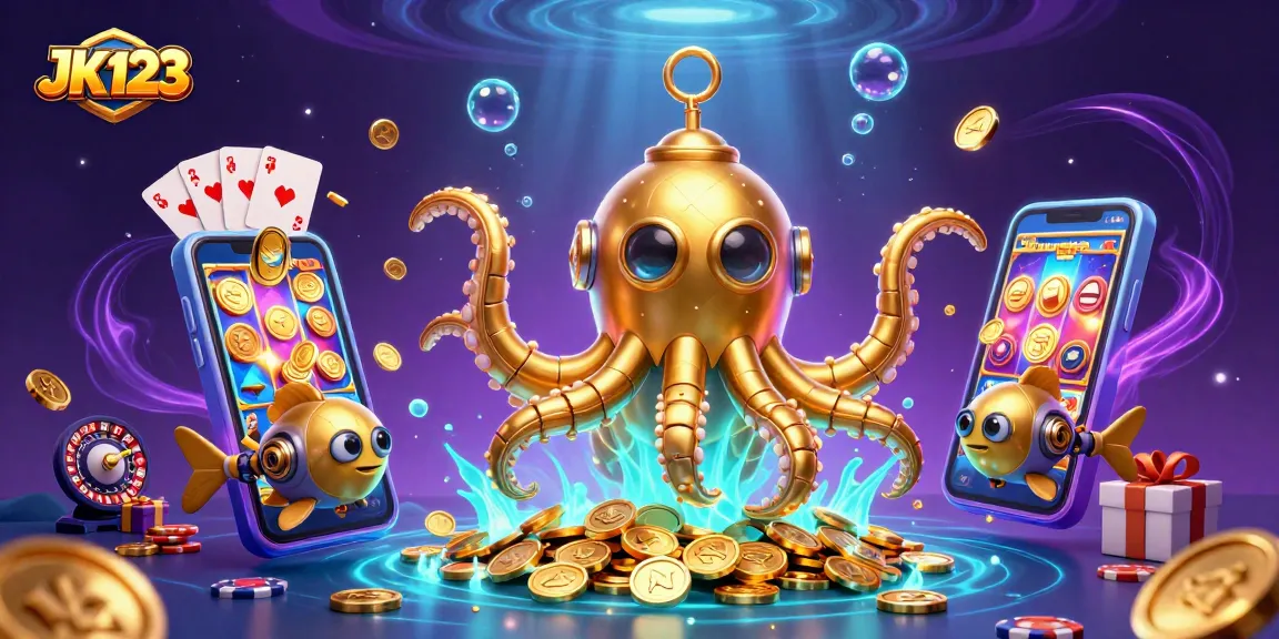 เล่น JK123 สล็อตในโลกใต้ทะเลที่มี Kraken และสมบัติทองคำ