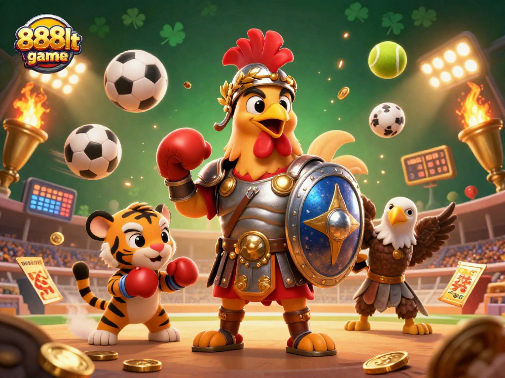 Experience thrilling wins with 888slot game, featuring exciting casino elements and characters.