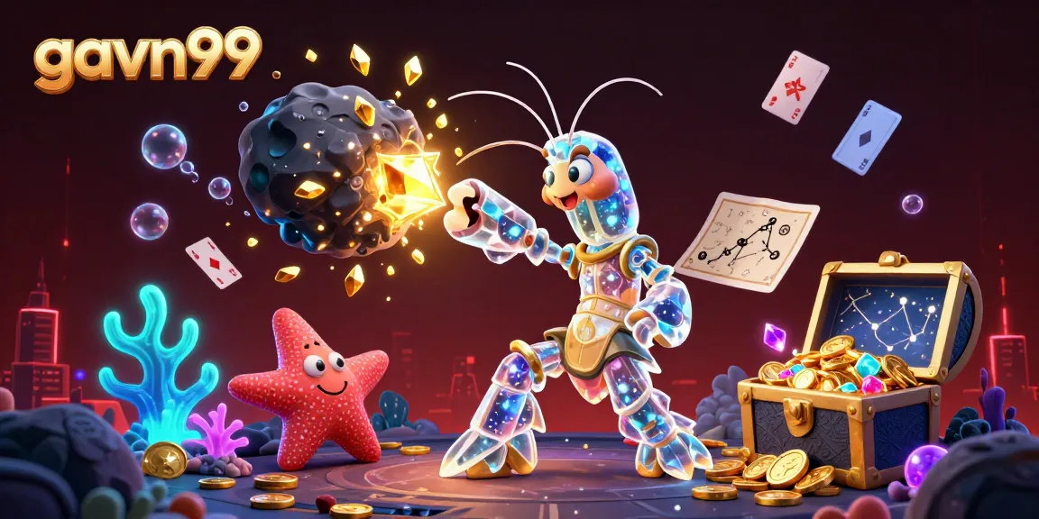 Engage with gavn99's thrilling cockfighting scene as a galactic shrimp punches through explosive gold.