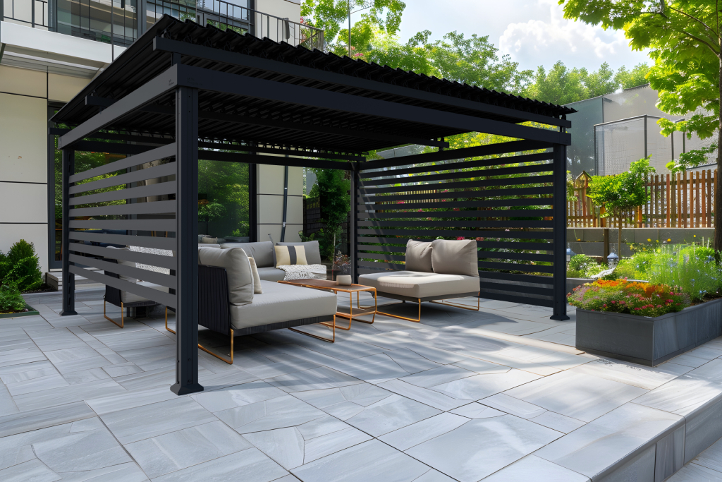 Pergola Schweiz mit maximalem Wetterschutz