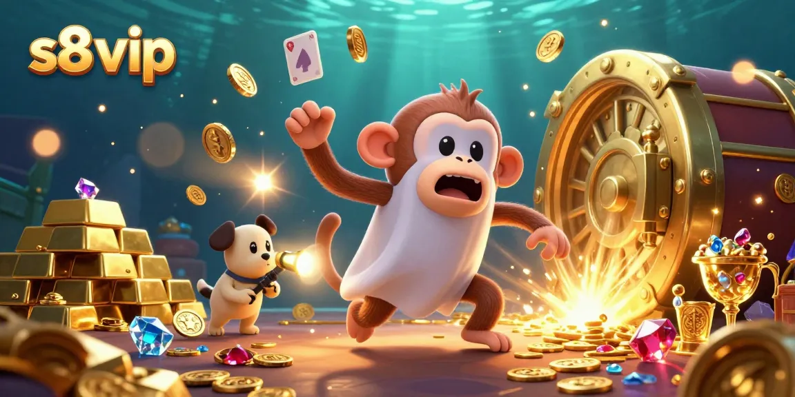 S8 vip invites players into a vibrant casino world where golden coins dance in dynamic action.