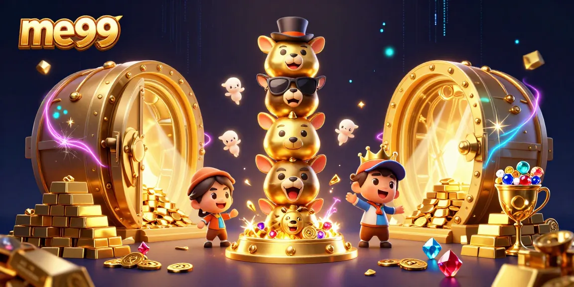 Win big at me99 with exciting gaming, gold treasures, and animated characters!