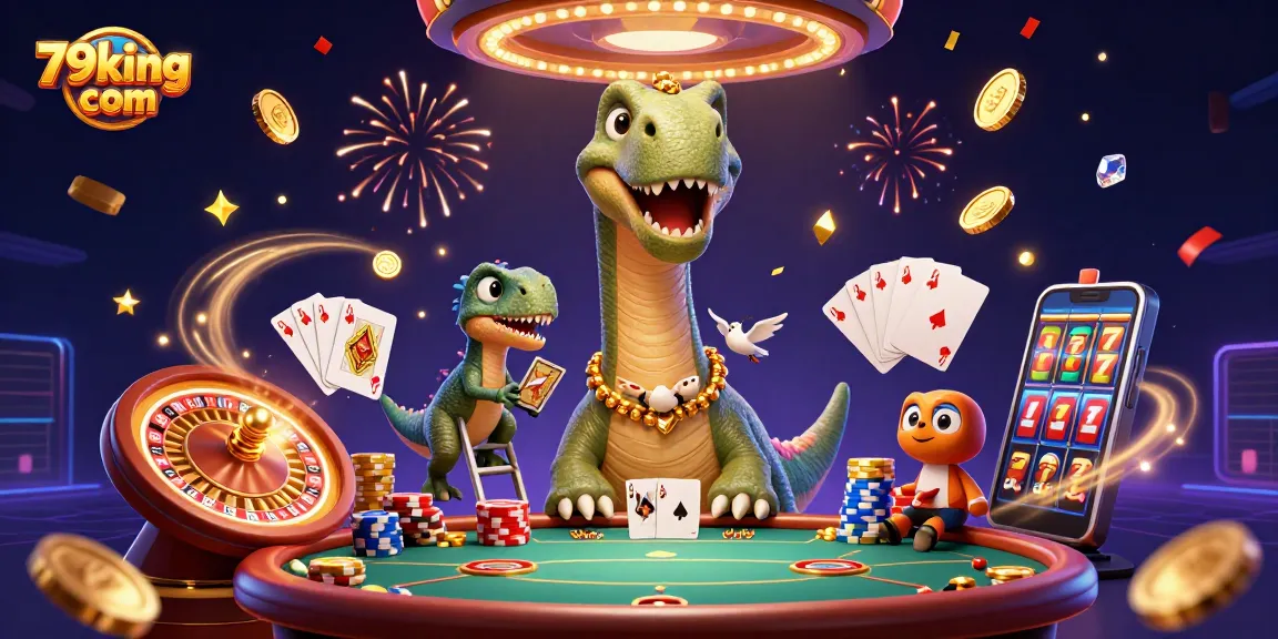 Engage with thrilling games at 79king com while winning big at the animated casino scene.