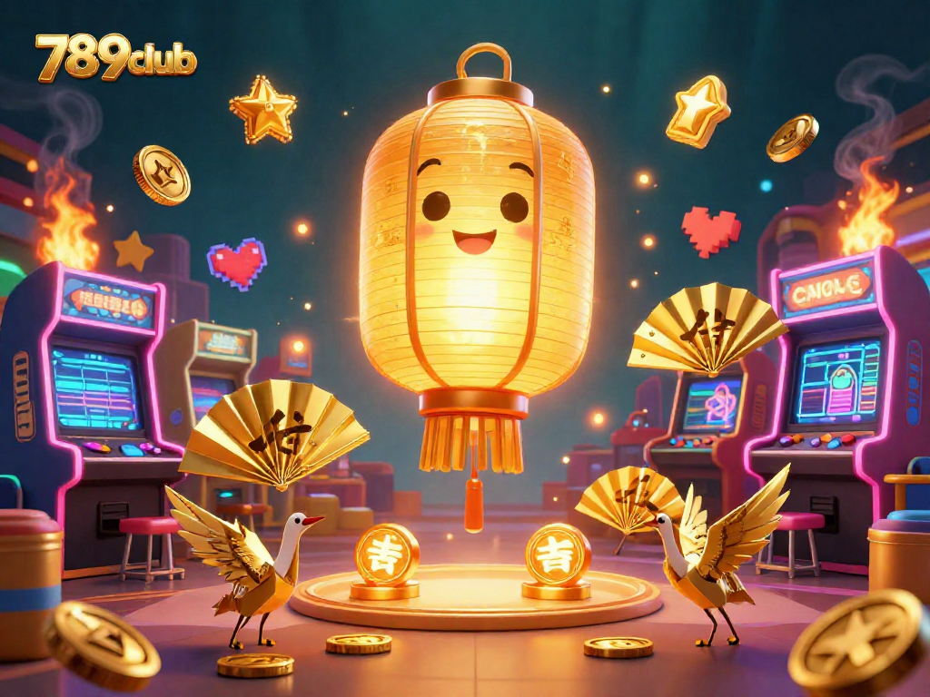 Engage in thrilling 789club experiences with a vibrant 3D carnival casino scene highlighting iconic elements.