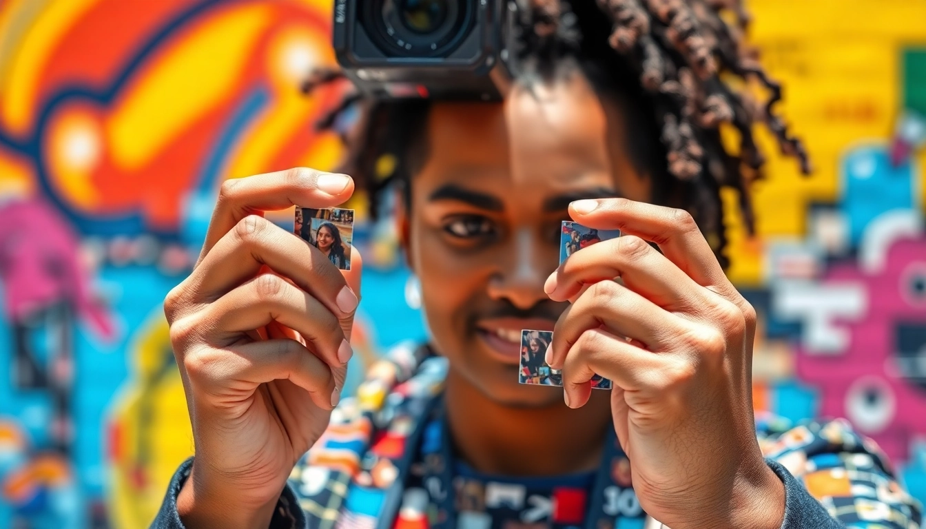 Craft a unique selfie mosaic using vibrant photo squares and artistic vision.