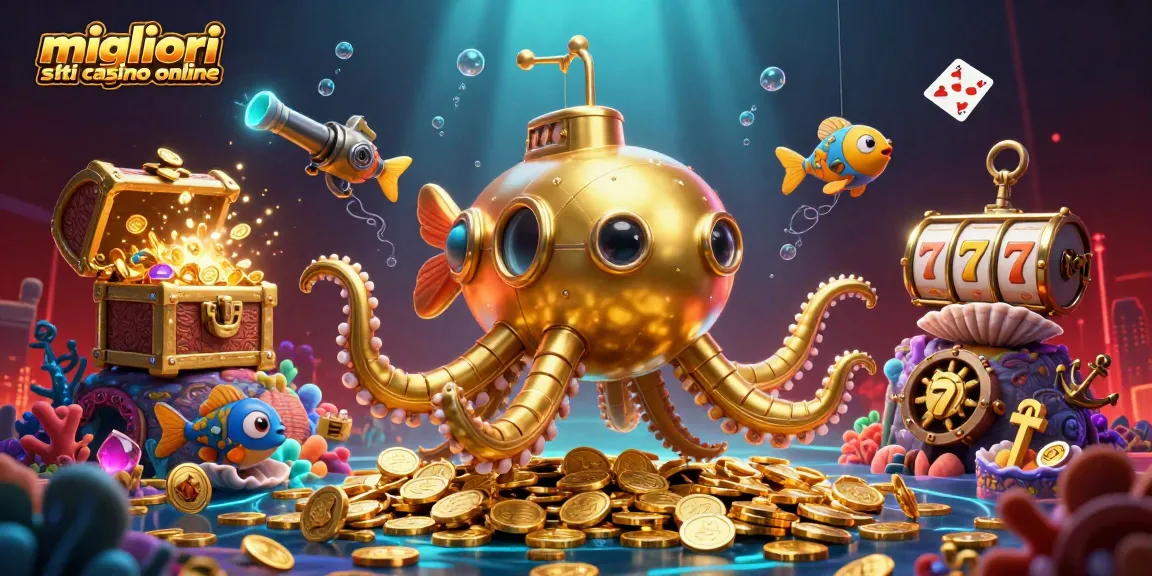 I migliori siti casino online offrono emozioni straordinarie con un kraken dorato che emerge tra le monete d'oro.