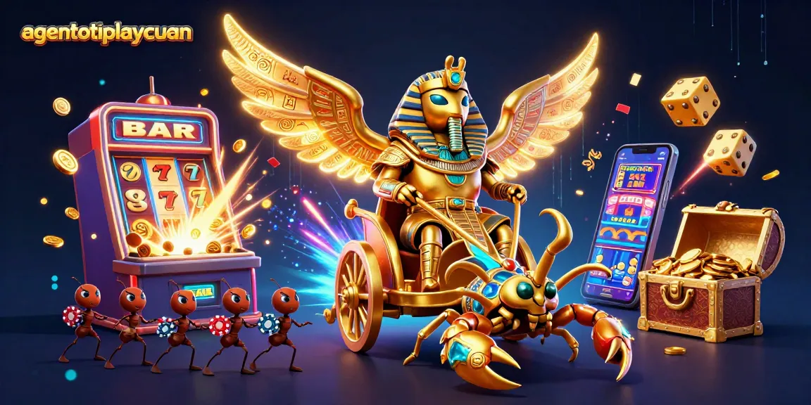 Engage with agentotoplaycuan's thrilling casino games in a vibrant 3D illustration.