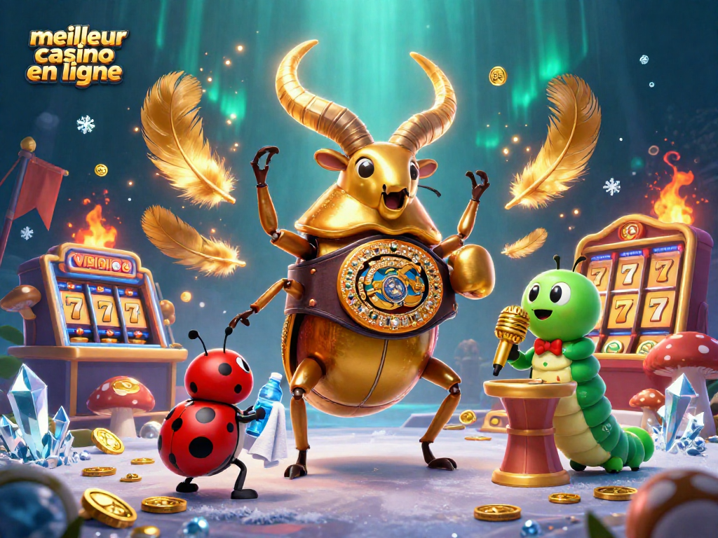 Présentation dynamique du meilleur casino en ligne avec des personnages de jeu captivants et animés.