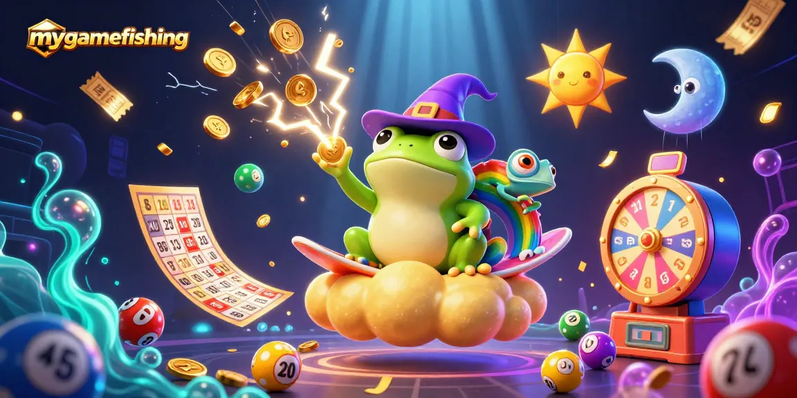 Experience the excitement of mygamefishing with a vivid storm of gold coins and vibrant gaming elements.
